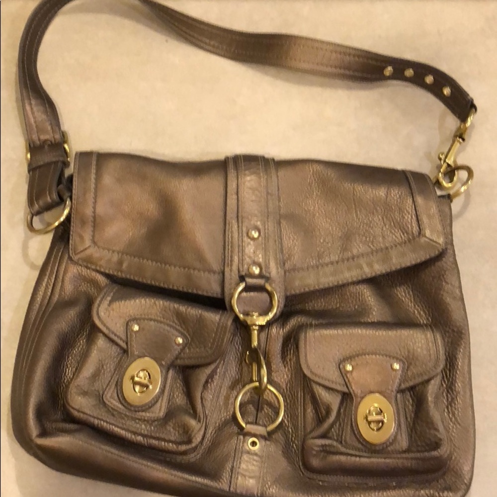 Coach Gold Briefcase Bag